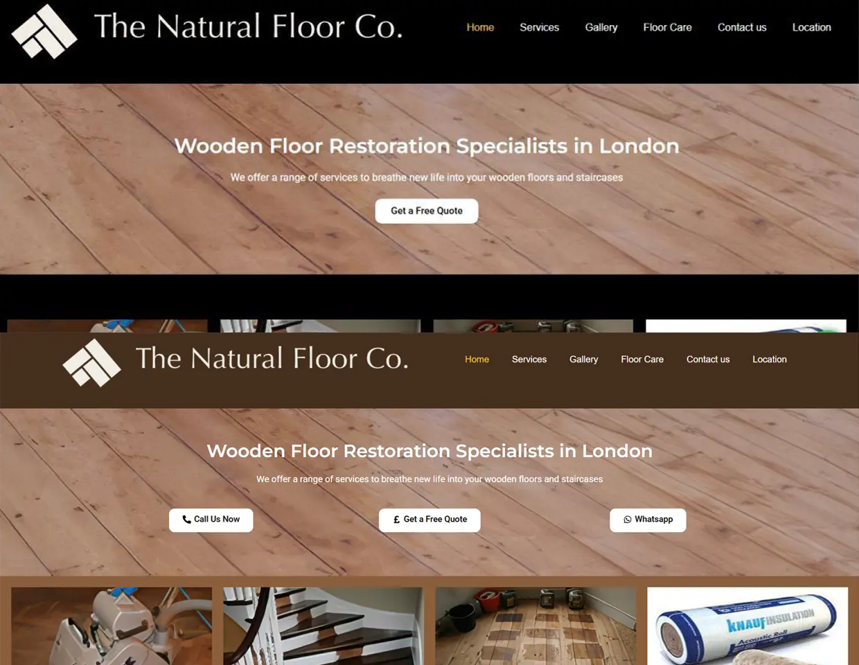 Order Website Redesign Before After