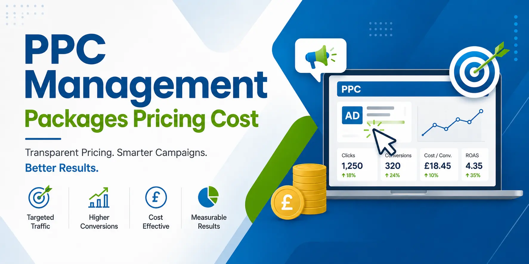 Affordable PPC management prices and AdWords costs across the UK and major cities